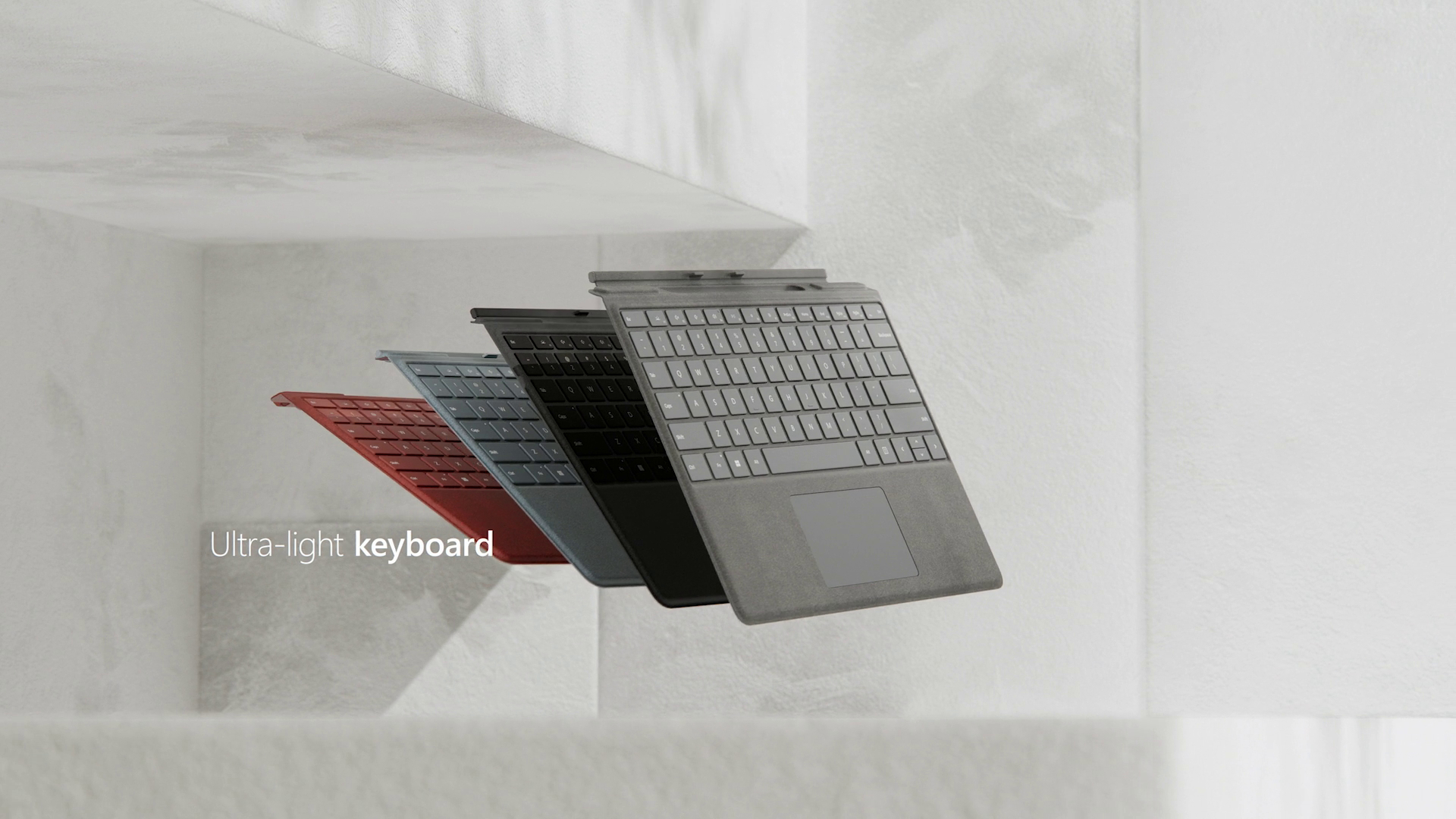 surface pro keyboard light