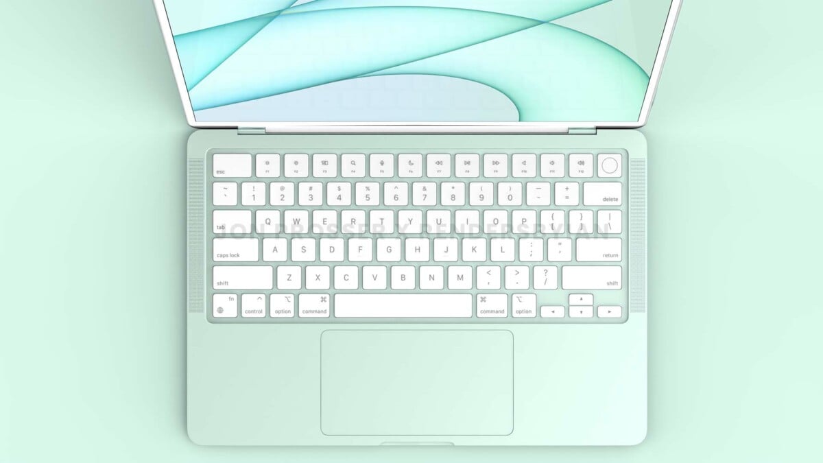 Rendu du MacBook Air 2022 – Source : Renderbylan