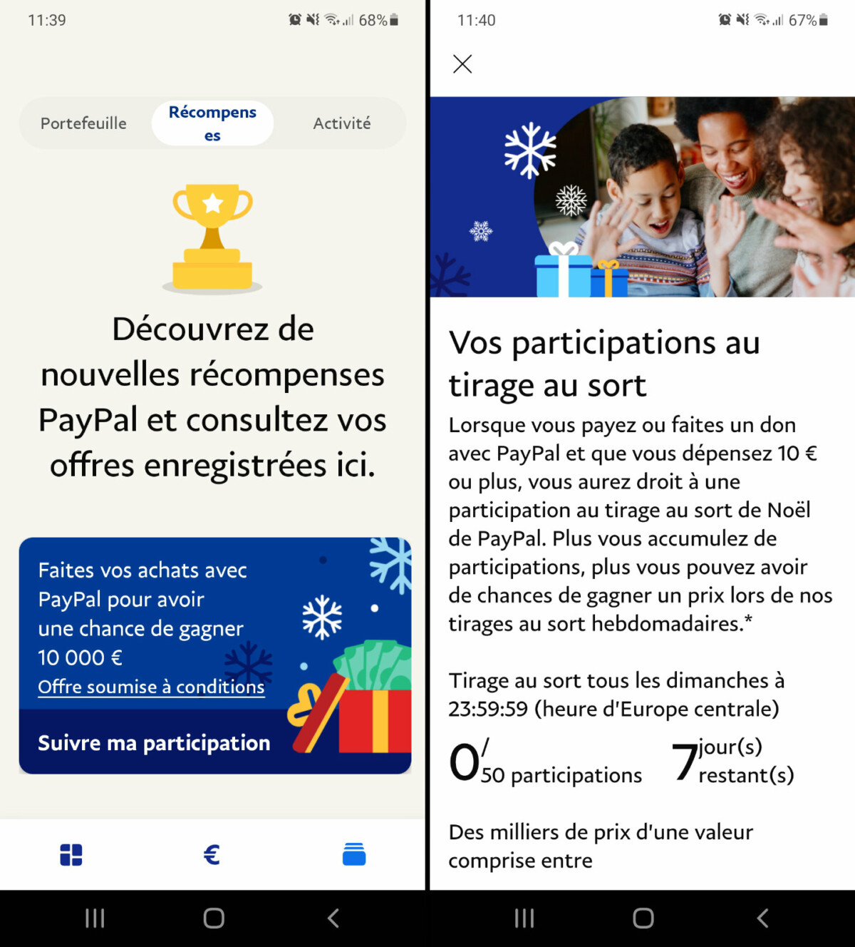 PayPal vous permet de gagner 10 000 euros par semaine grâce à vos achats de Noël