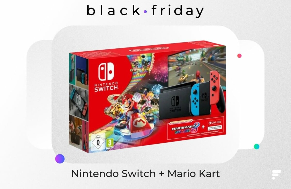 Nintendo Switch: the price of the pack with Mario Kart is down for Black Friday