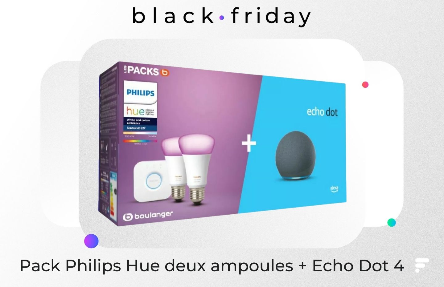 Philips Hue : ce pack ampoules connectées + Echo Show 5 est à prix