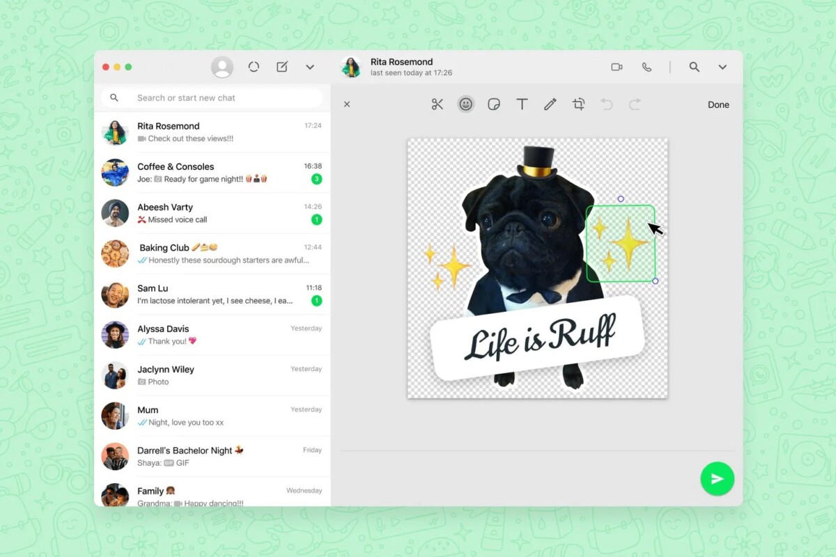 WhatsApp ora ti consente di creare e condividere i tuoi adesivi
