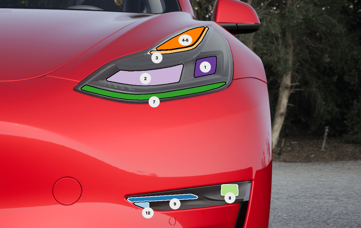 La personalización del espectáculo de luces de Tesla es la forma en que estos autos demuestran ser autos geek