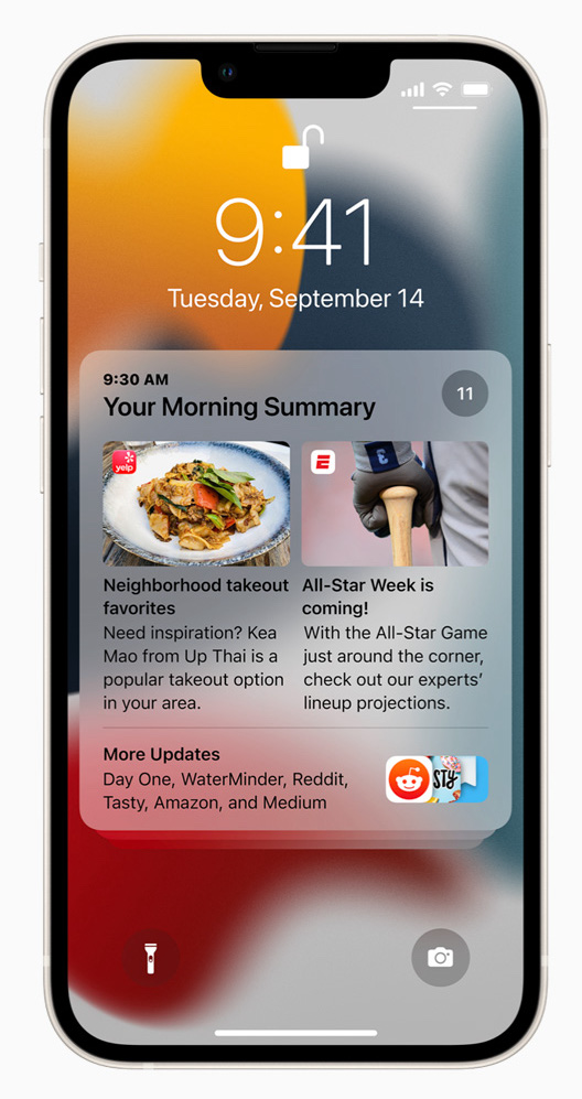 iOS 15.2 devrait apporter le résumé des notifications les moins utiles