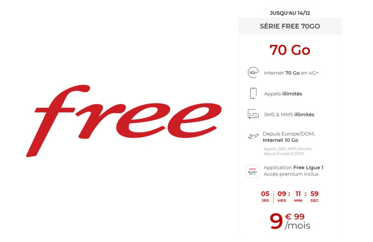 Free revient dans la course au forfait mobile pas cher : moins de 10 € pour 70 Go