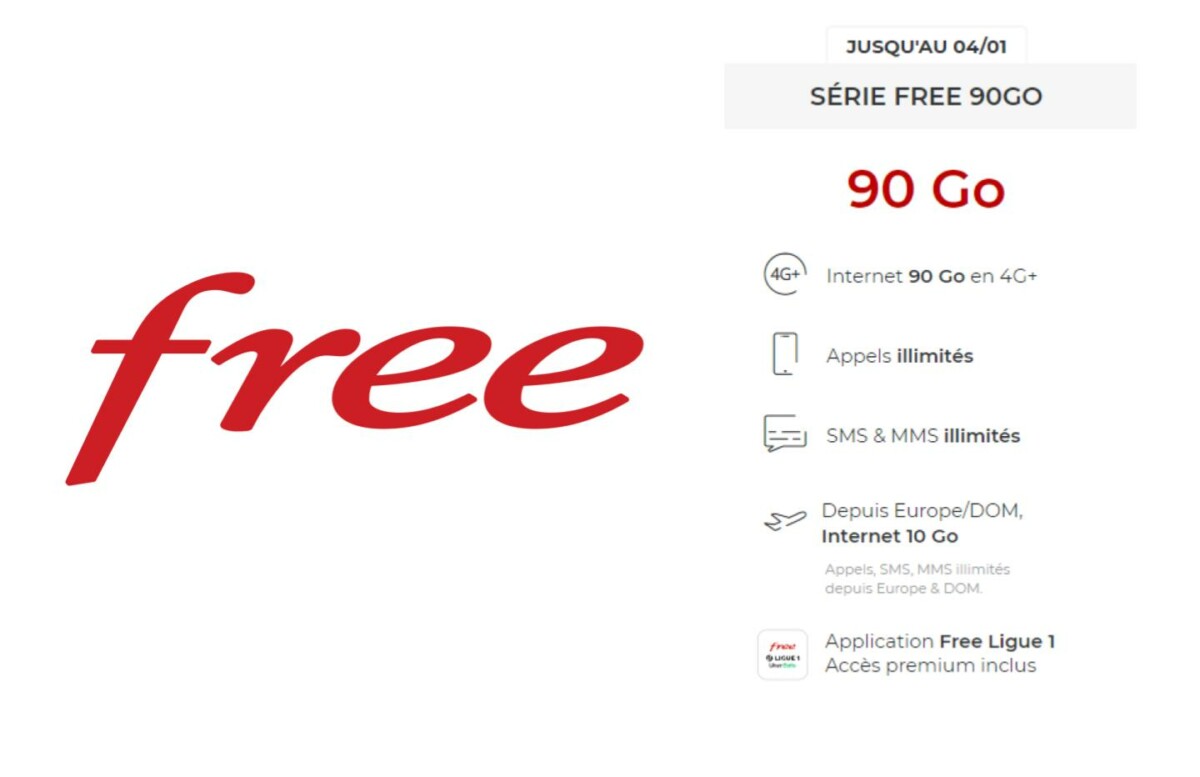 Free lance un forfait mobile 90 Go pour un prix défiant toute concurrence