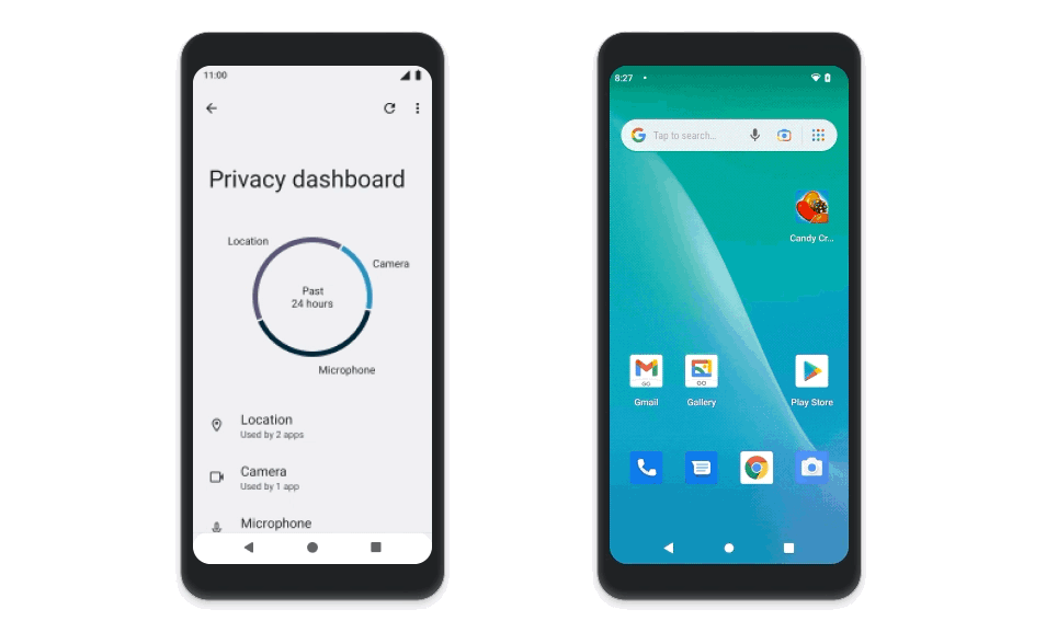 Le Privacy Dashboard d’Android 12 Go