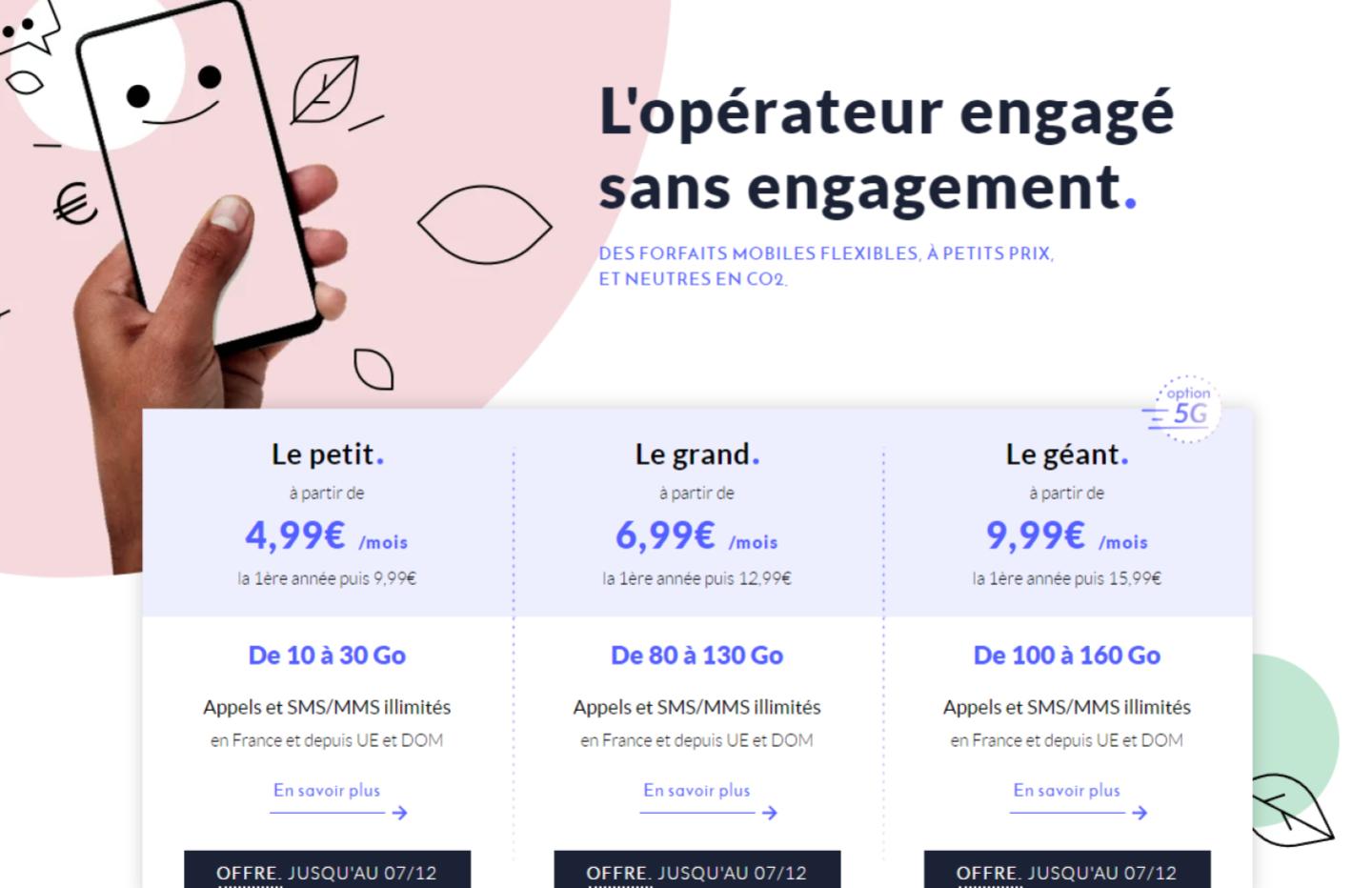 Forfait mobile : Offre mobile sans engagement - Prixtel
