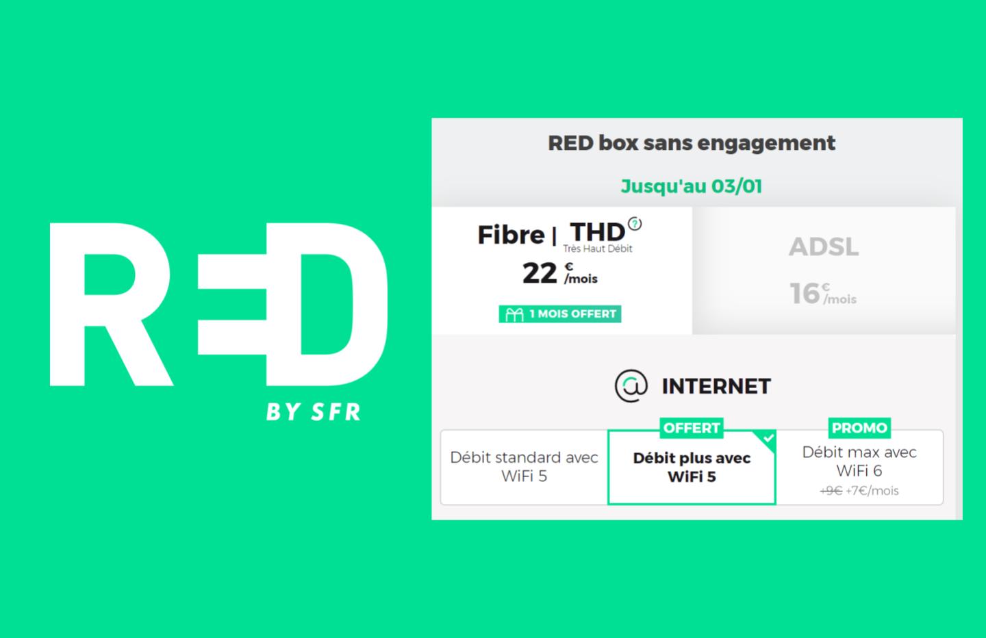 Box adsl offre internet adsl sans engagement - RED by SFR