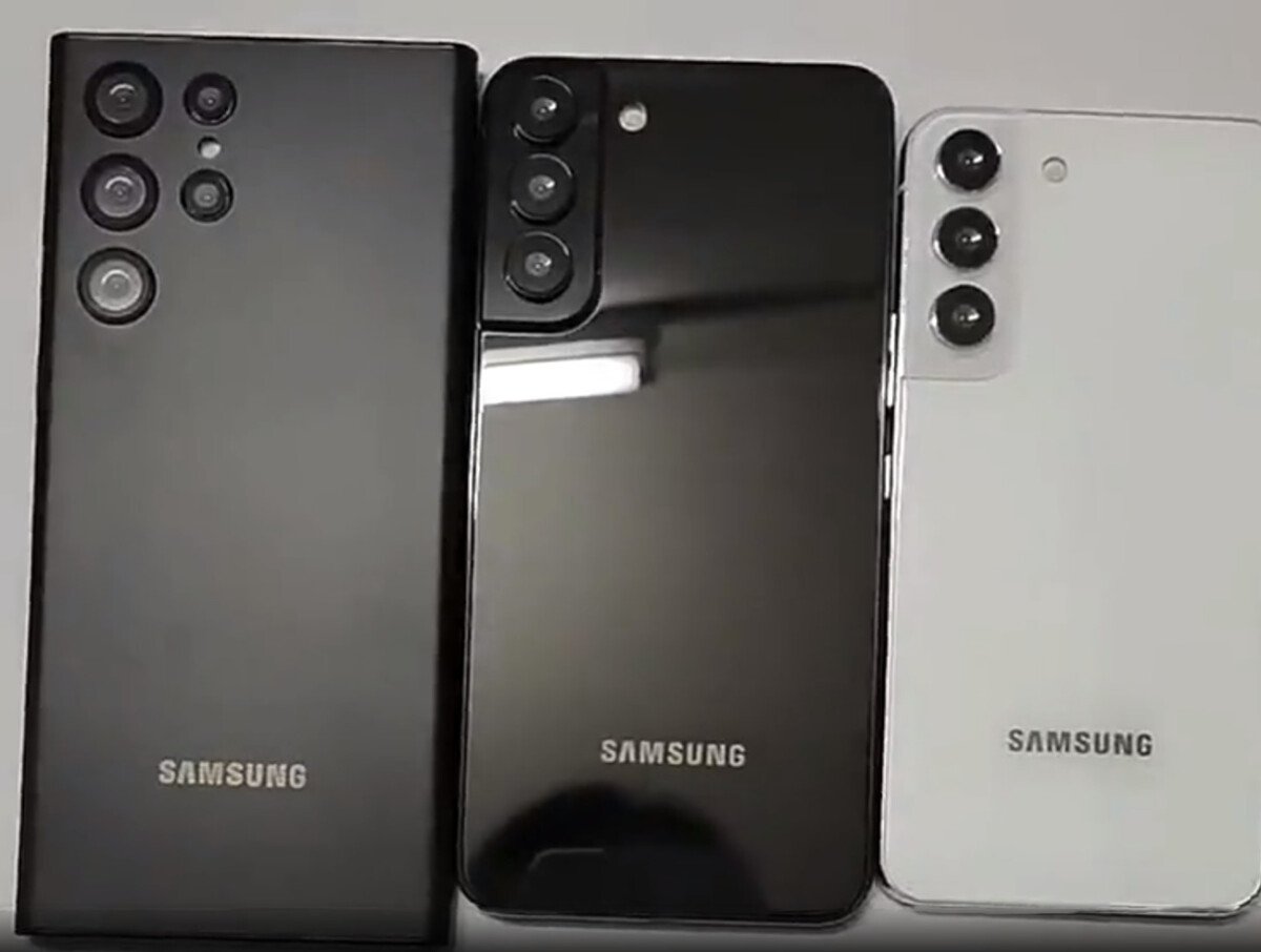 Les maquettes des Samsung Galaxy S22 Ultra, S22 Plus et S22
