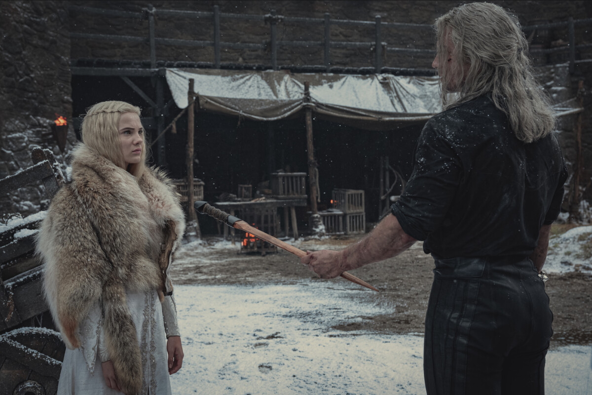 Ciri et Geralt dans la saison 2 de The Witcher