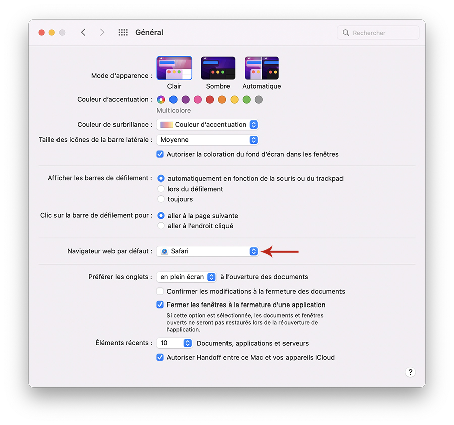 how to change default program on mac