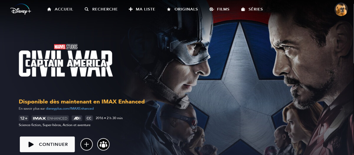 Captain America Civil War, like many Marvels, has an IMAX Enhanced version.