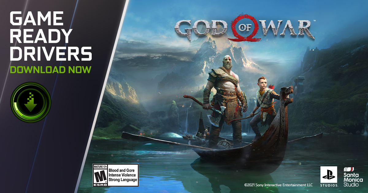 Une mise à jour des pilotes GeForce Game Ready vient accompagner le lancement de God of War sur PC.