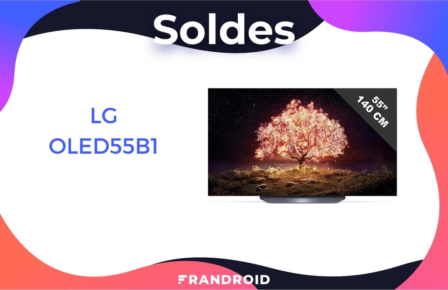 Téléviseur LG TV OLED 4K smart 55 pouces 55B1