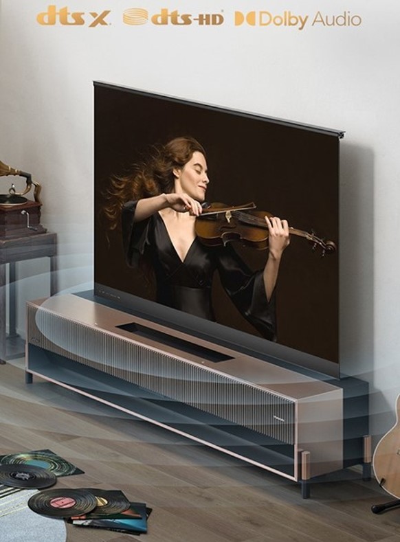 HiSense 77R1: screen, projector, TV cabinet and sound system in one device thumbnail