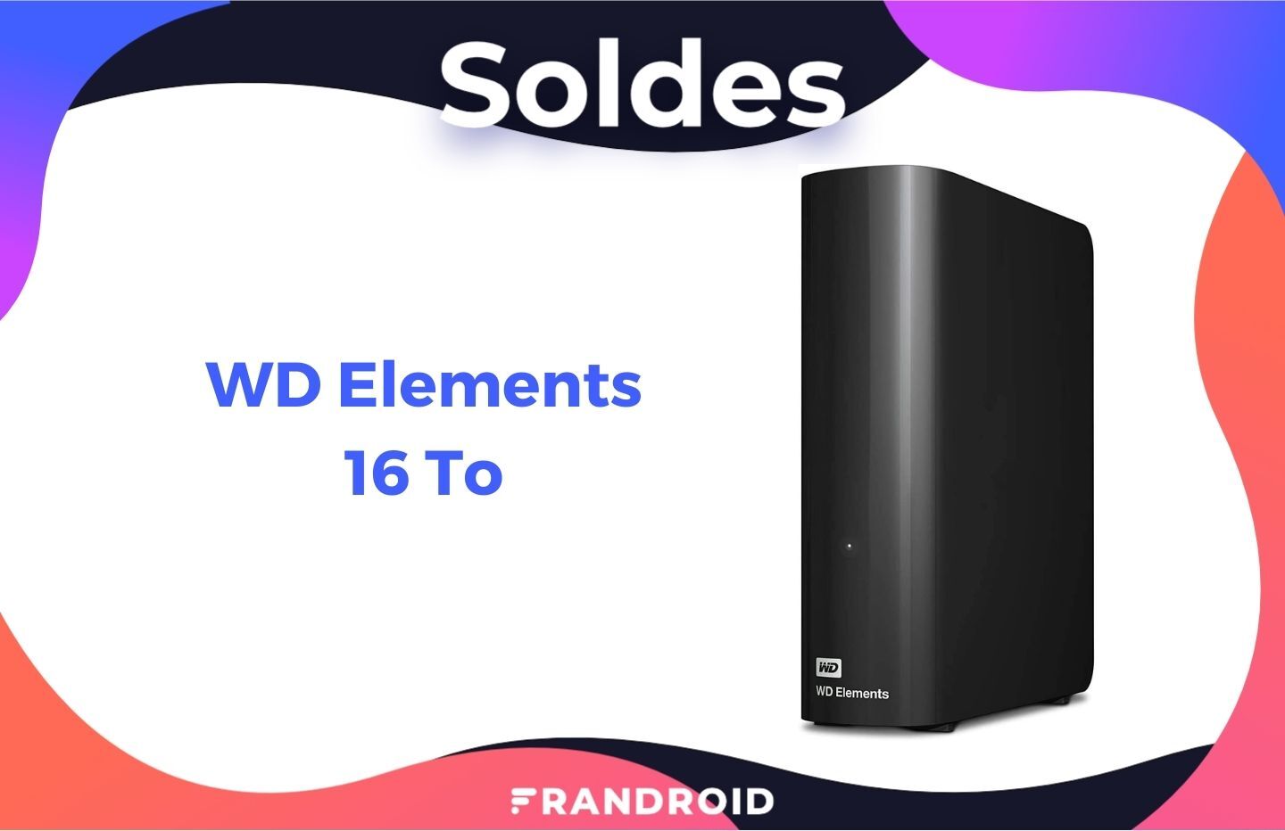WD Elements : ce disque dur externe 16 To est soldé à son meilleur prix sur