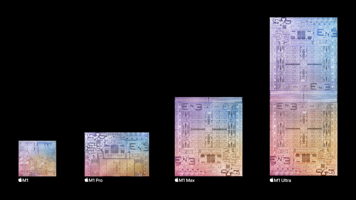 Comparison between Apple M1 chips