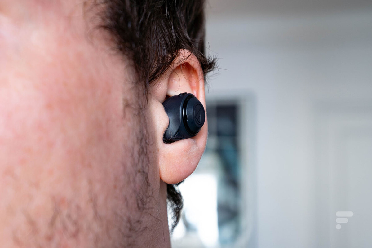 Les Audio-Technica ATH-CKS50TW dans l'oreille
