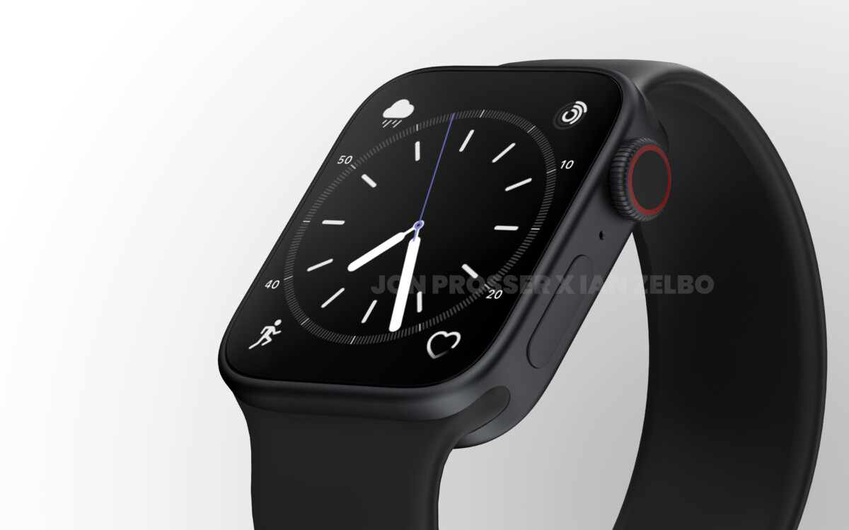 The originally expected design for the Apple Watch Series 8 according to Jon Prosser