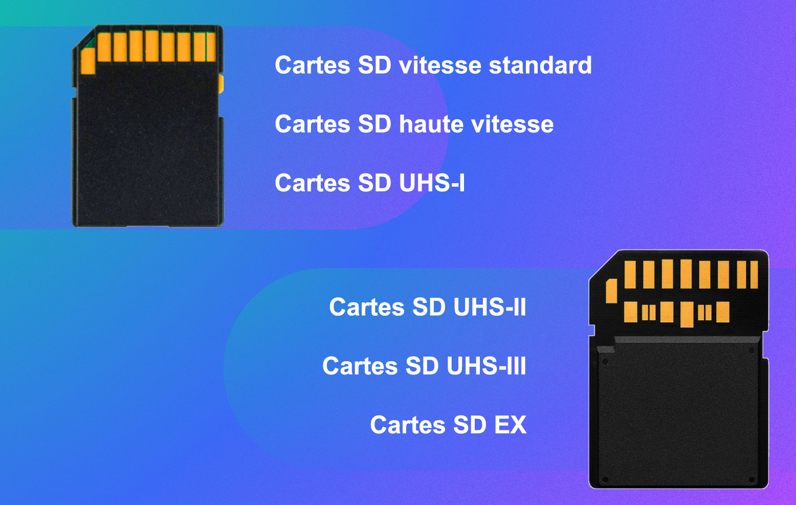 Carte SD, microSD, SDXC, SDHC tout savoir sur les normes de