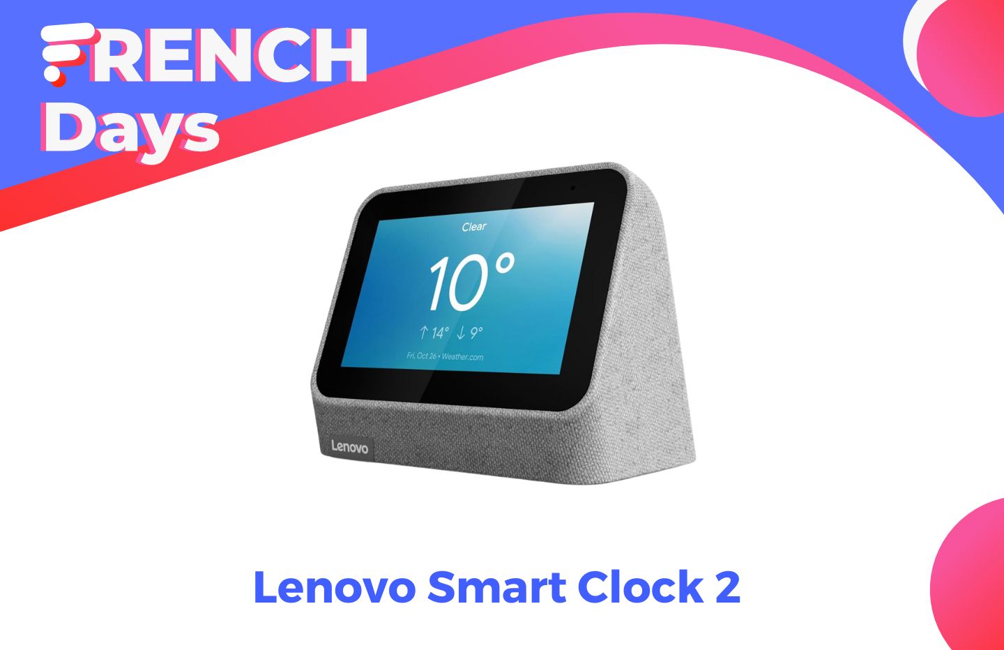 Lenovo Smart Clock 2: Un réveil connecté et chargeur sans-fil 2 en 1