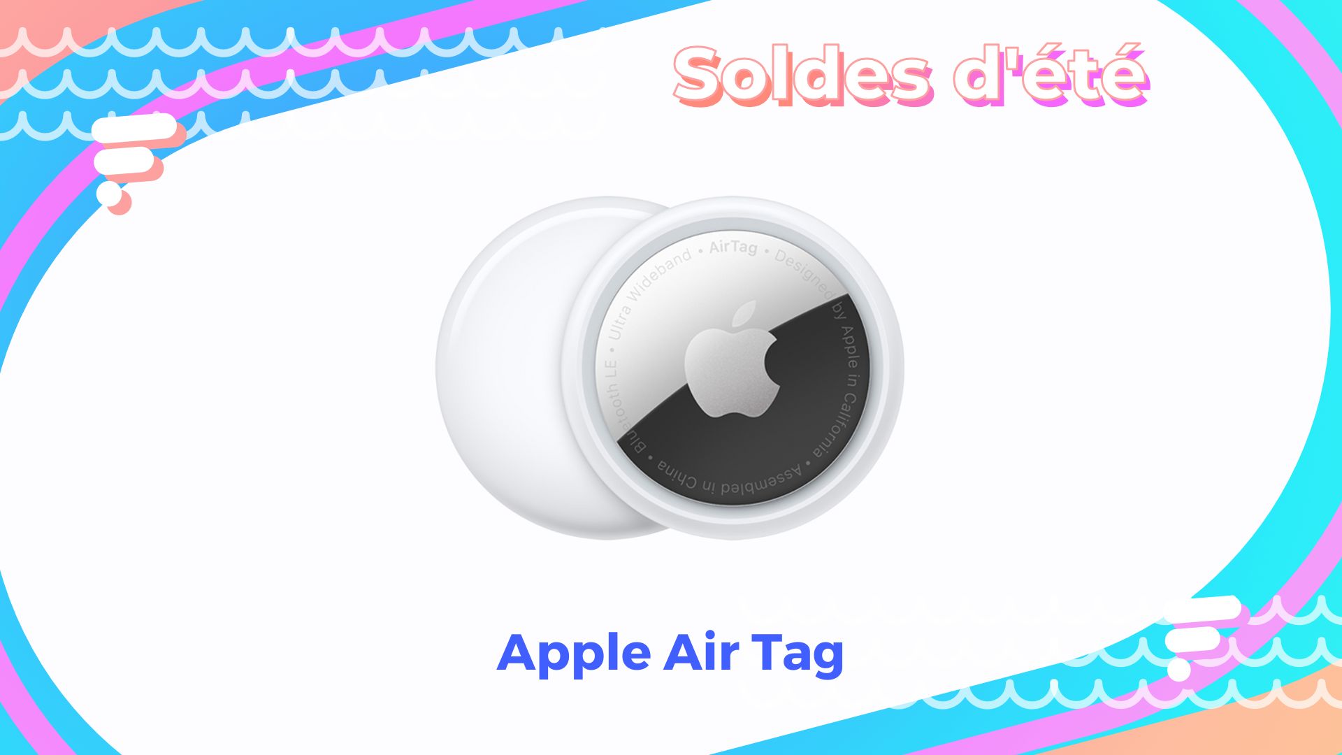 Le lot de 4 AirTags d'Apple est actuellement à 92 euros, son prix
