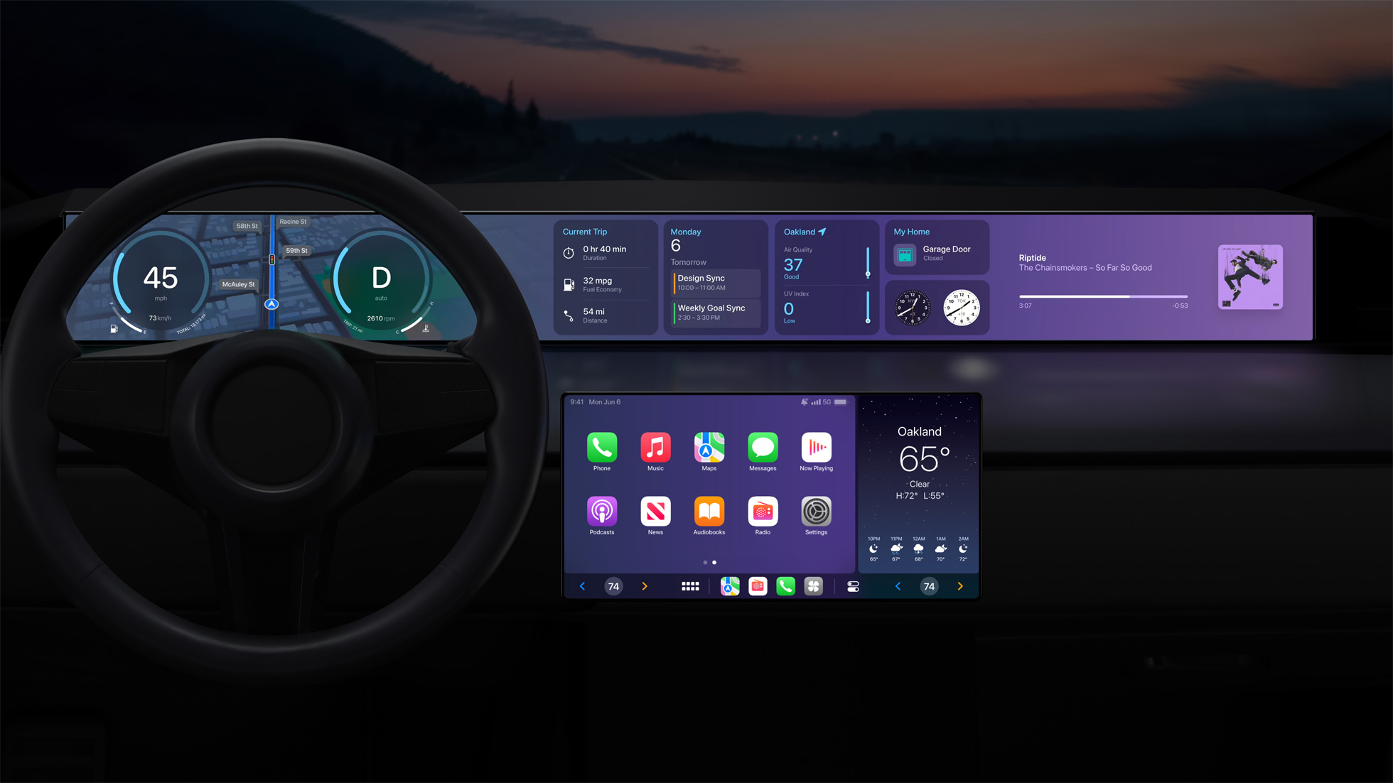 Une étude met en garde contre l'utilisation d'Apple CarPlay et Android Auto  au volant 