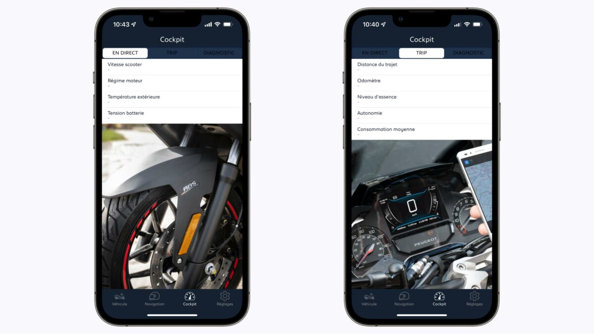 L’application i-Connect Peugeot Motocycles