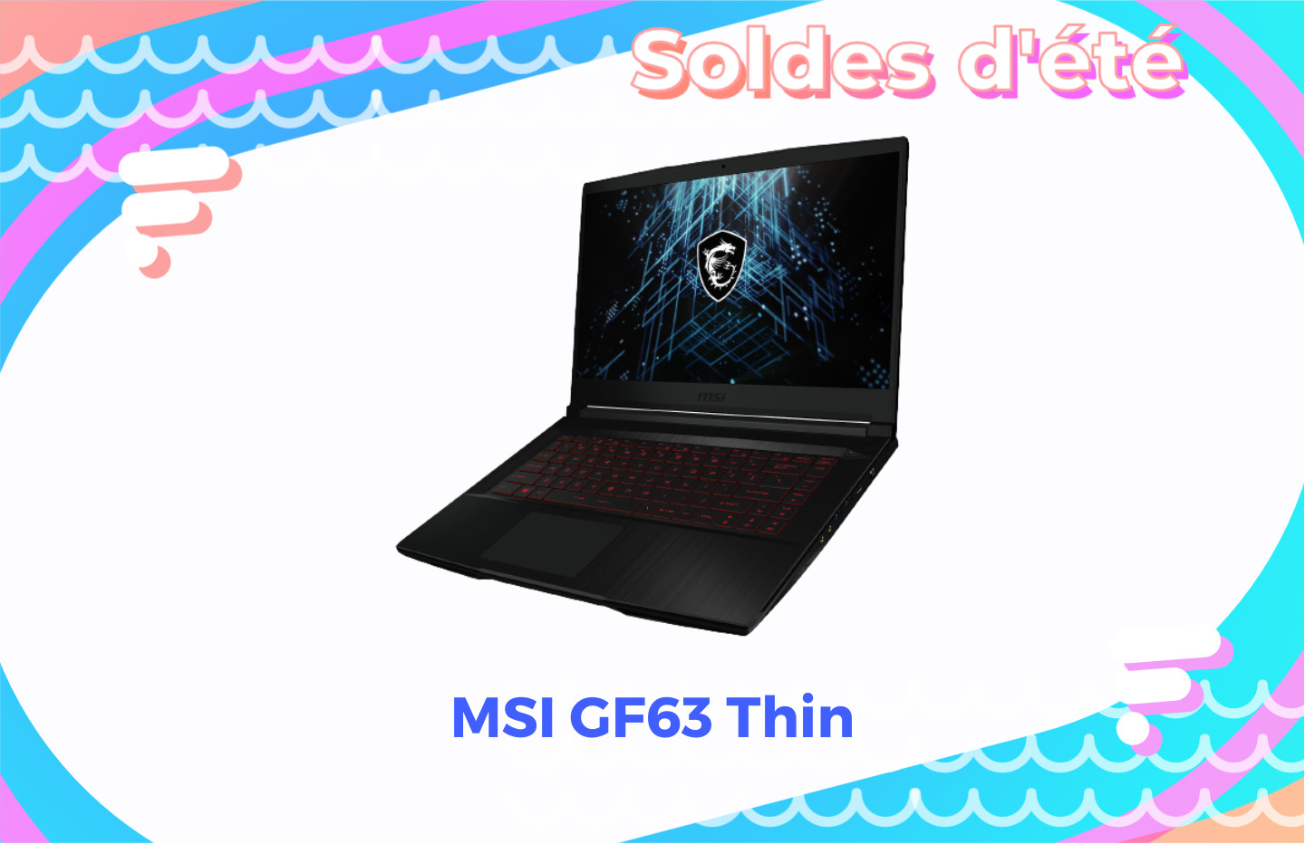 Ce laptop gaming MSI (RTX 4070 + i7 12e gen) est moins cher de 500 € durant  les soldes