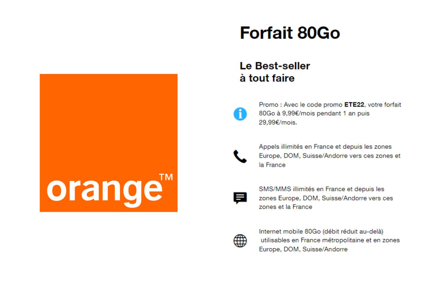 Forfait mobile Orange - MOBILES - le-shop