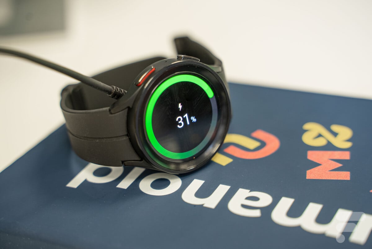 The Samsung Galaxy Watch 5 Pro charging