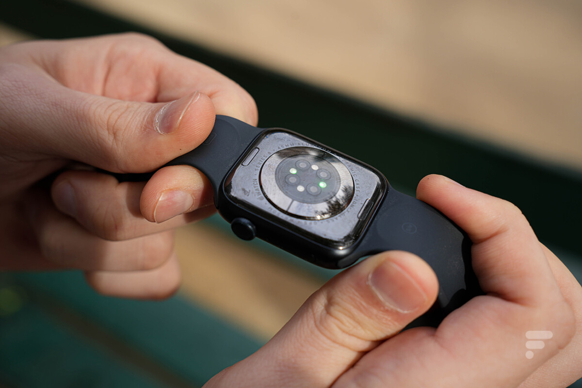 Le cardiofréquencemètre de l'Apple Watch Series 8
