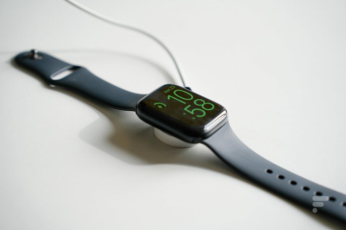 La recharge de l'Apple Watch Series 8