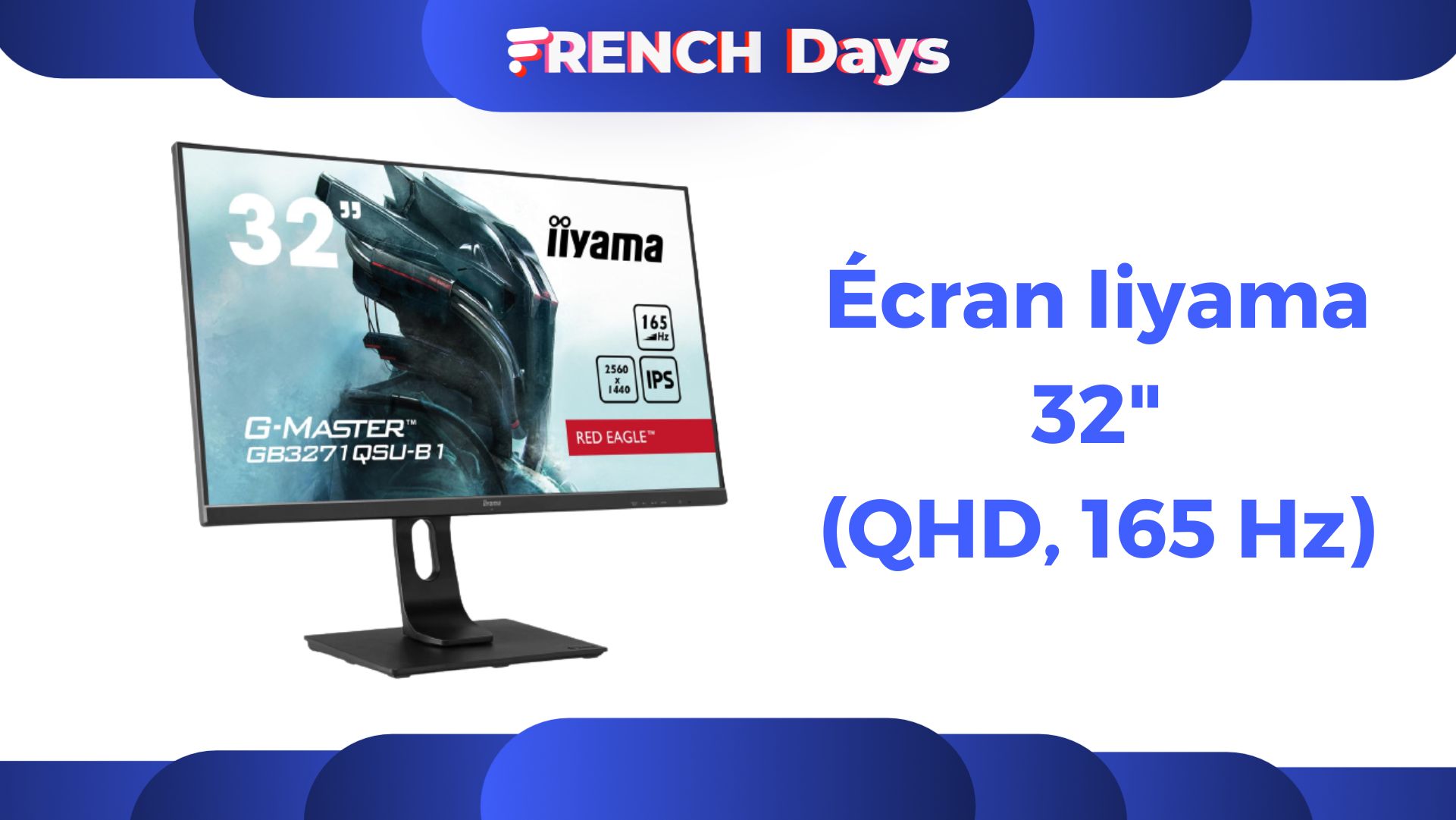 Cet écran PC gamer de 32 pouces est à seulement 299 € pour les French Days  ! 
