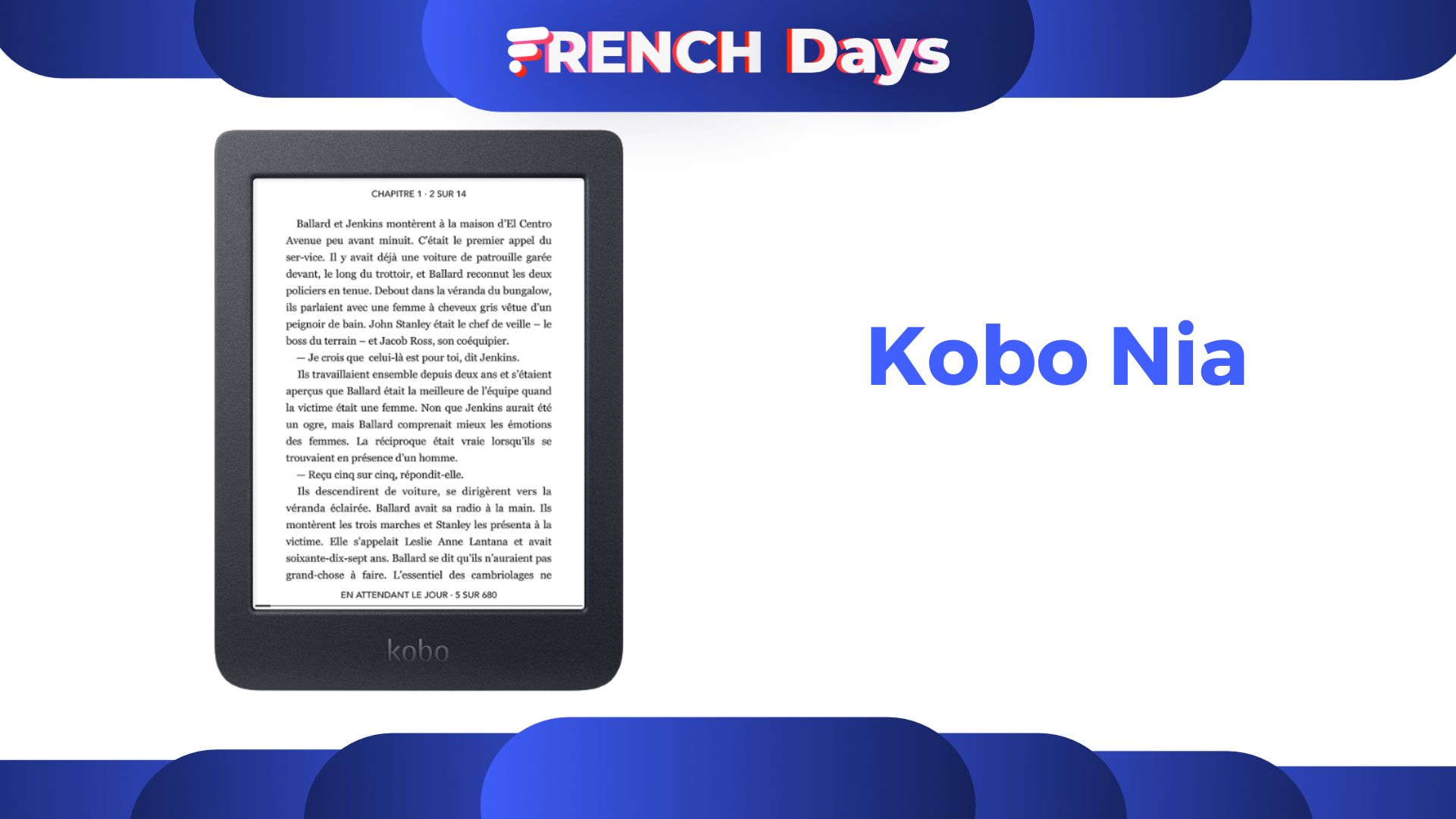 Pour les French Days, la liseuse Kobo Nia voit son prix baisser chez la Fnac