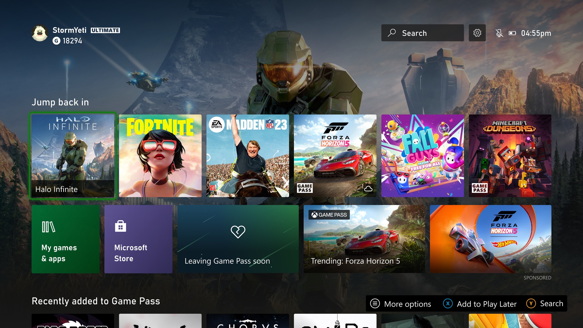 Xbox Series X : un leak dévoile le menu du futur Xbox Store