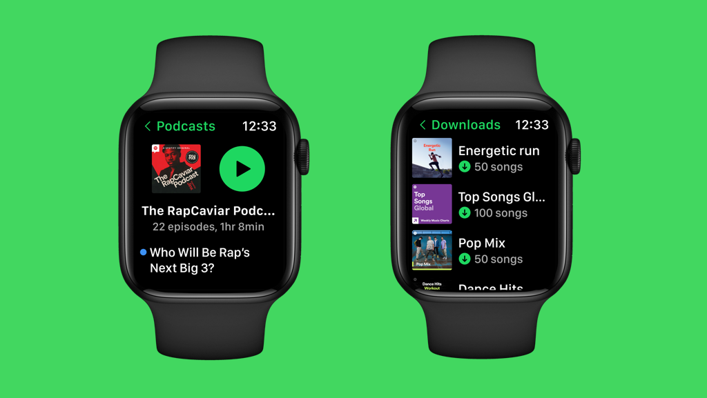 La nouvelle application Spotify sur Apple Watch