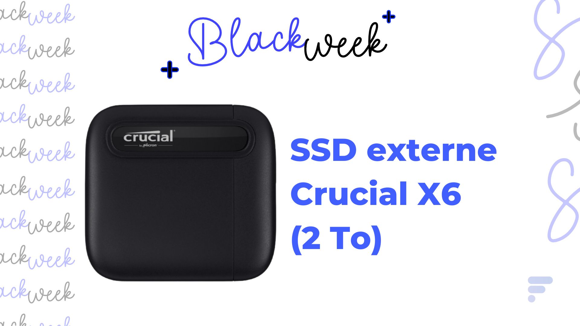 Crucial Disque dur SSD externe 2To X9 Pro pas cher 