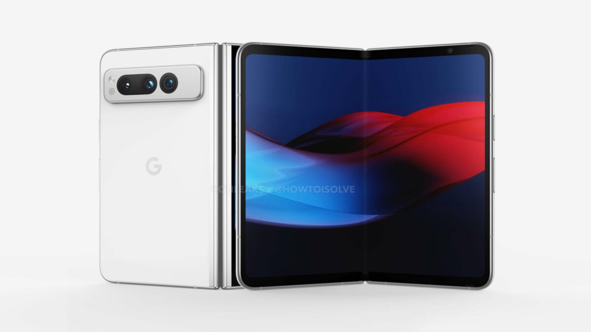 Rendu 3D du Google Pixel Fold