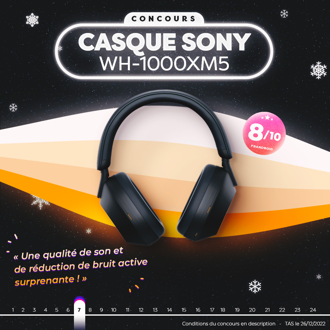 Casque audio Sony WH-1000XM5 Noise Cancelling, Bluetooth, avec