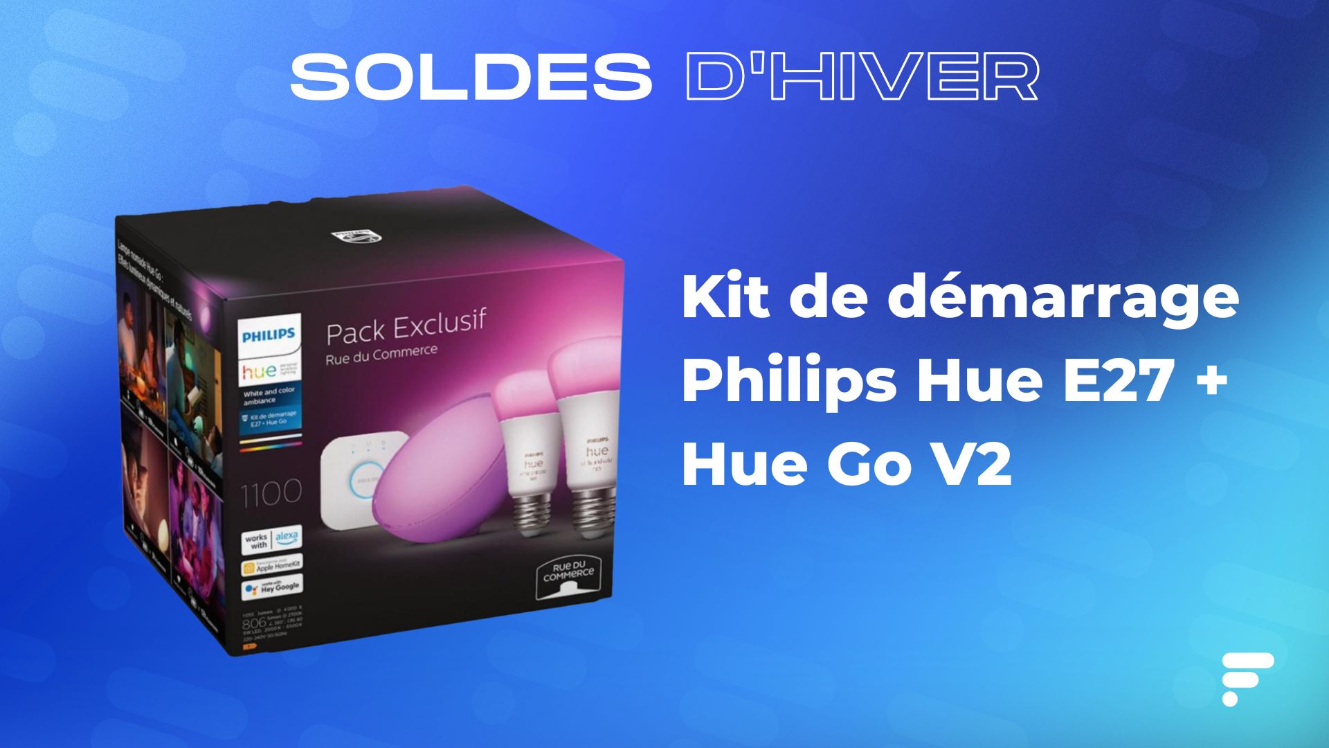Philips Hue White Kit de démarrage E27 au meilleur prix sur
