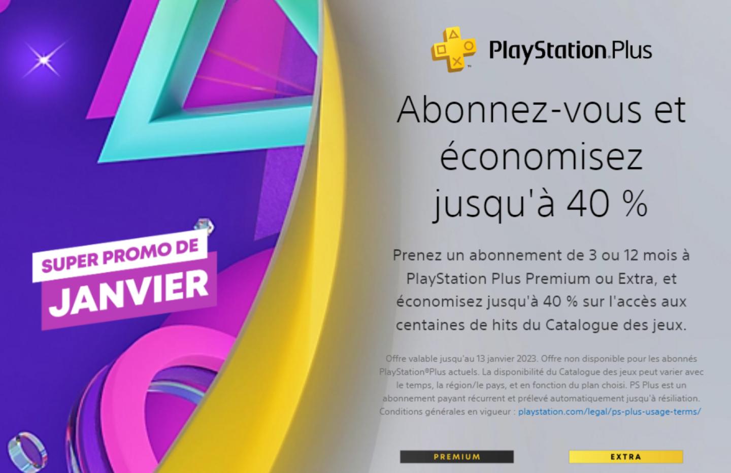 Hypergames Auchan on X: L'abonnement 12 mois PlayStation Plus est à 44,99€  au lieu de 59,99€ jusqu'au 13 janvier.  / X