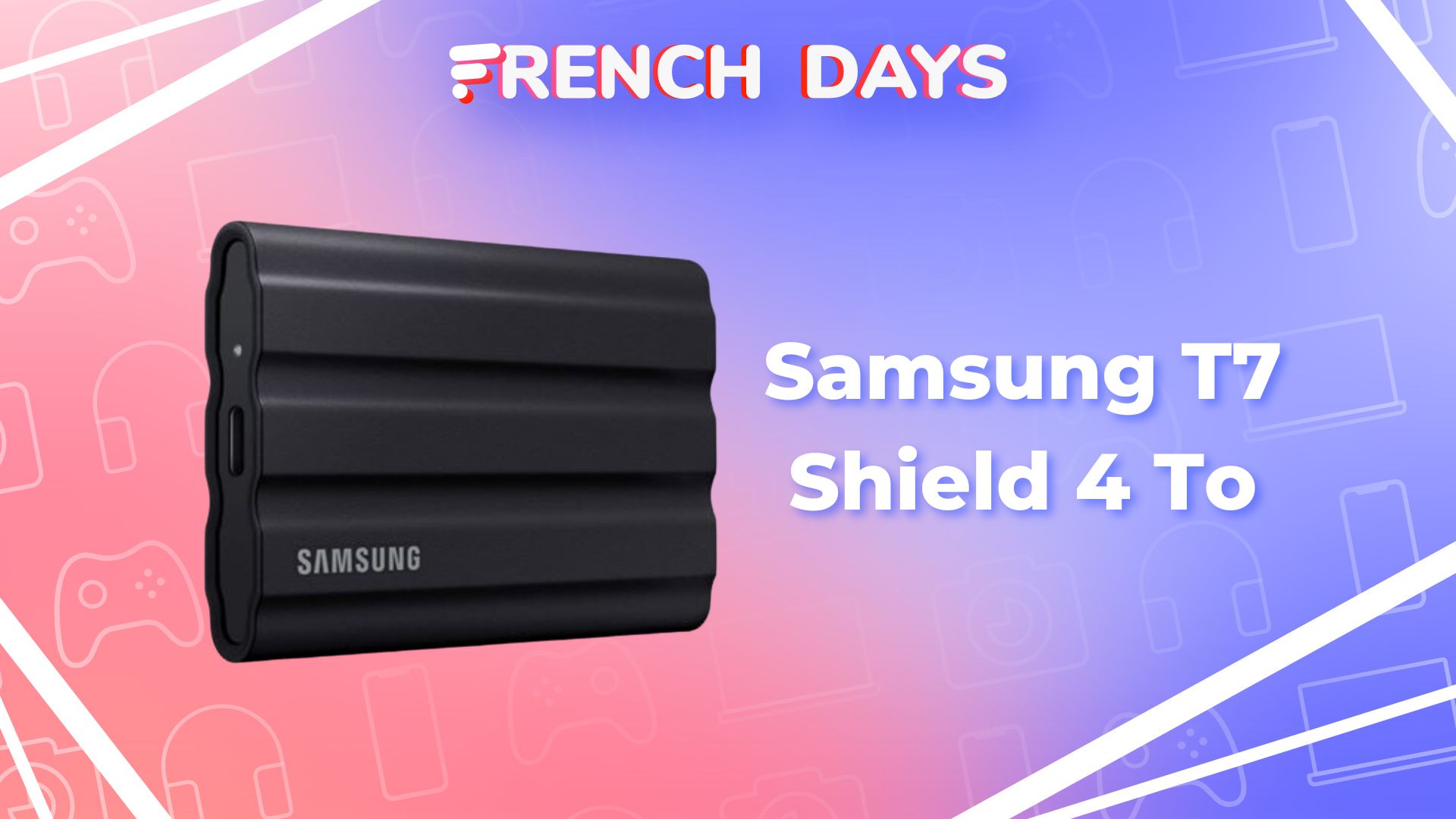 Le SSD externe Samsung T7 Shield de 4 To n'a jamais aussi résistant et peu  cher