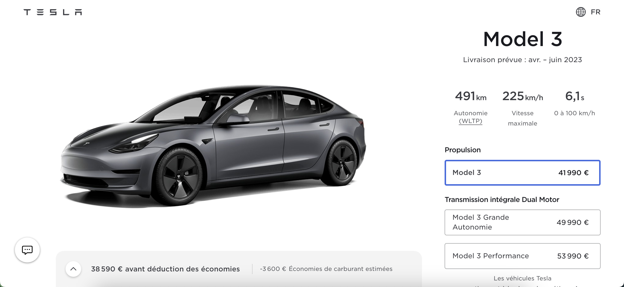 Jusqu'où va baisser le prix de la Tesla Model 3 en occasion ?