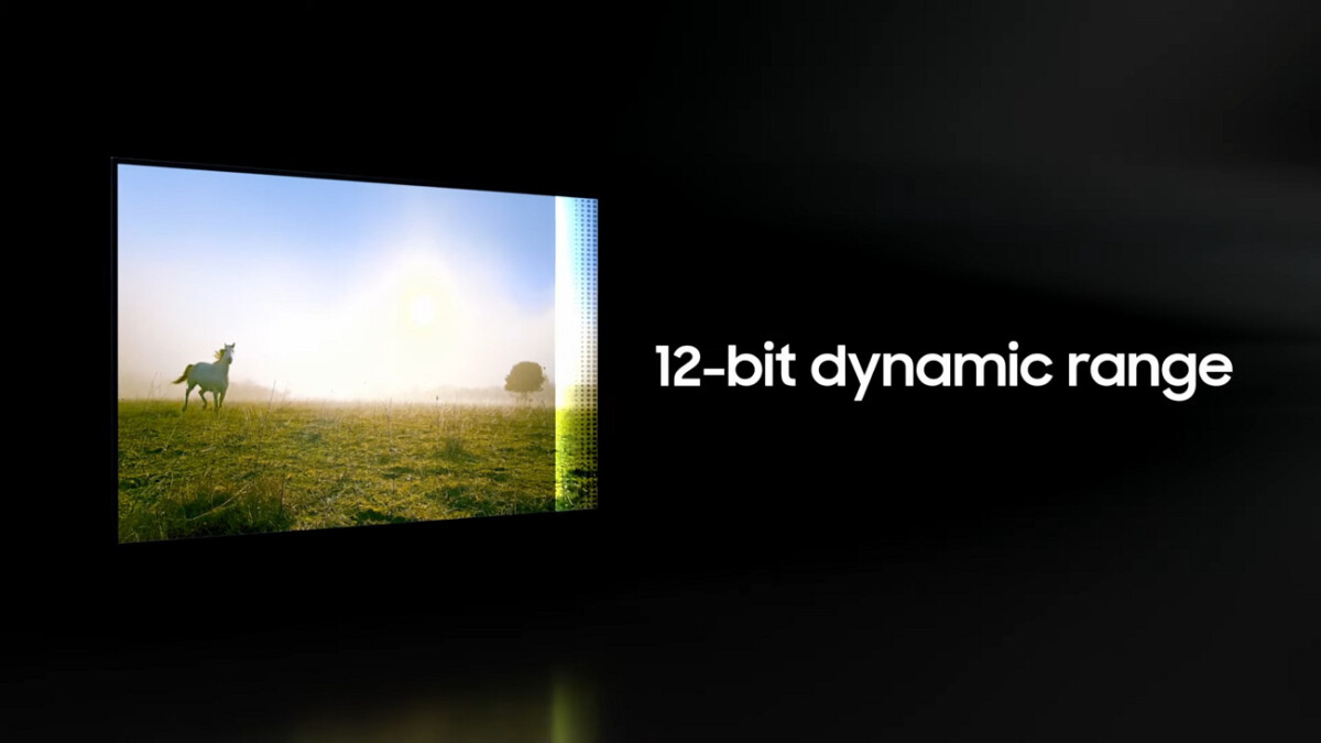 In the video, the Galaxy S23 Ultra's Super HDR mode will achieve 12-bit dynamic range