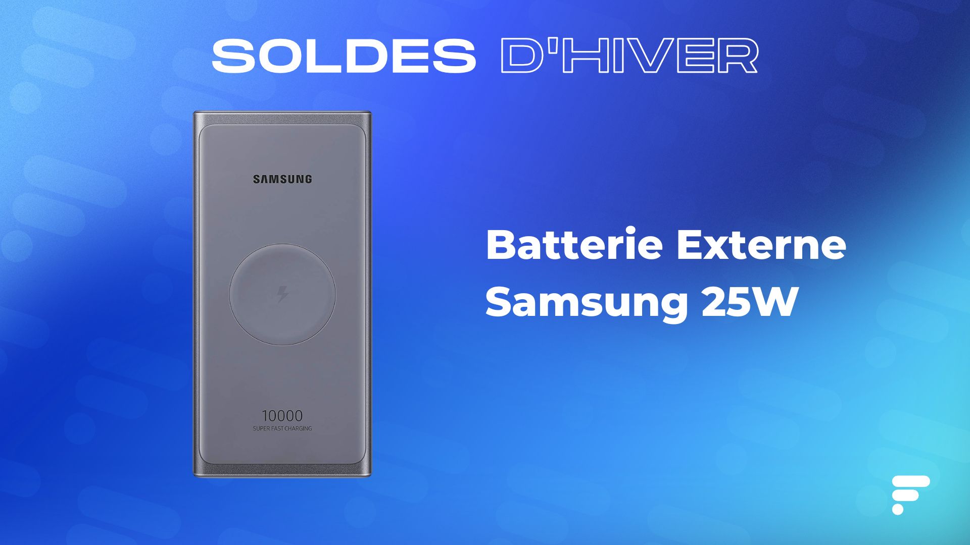 Réduction incroyable de 75 % pour l'achat simultané de la batterie externe  et du chargeur à induction Samsung