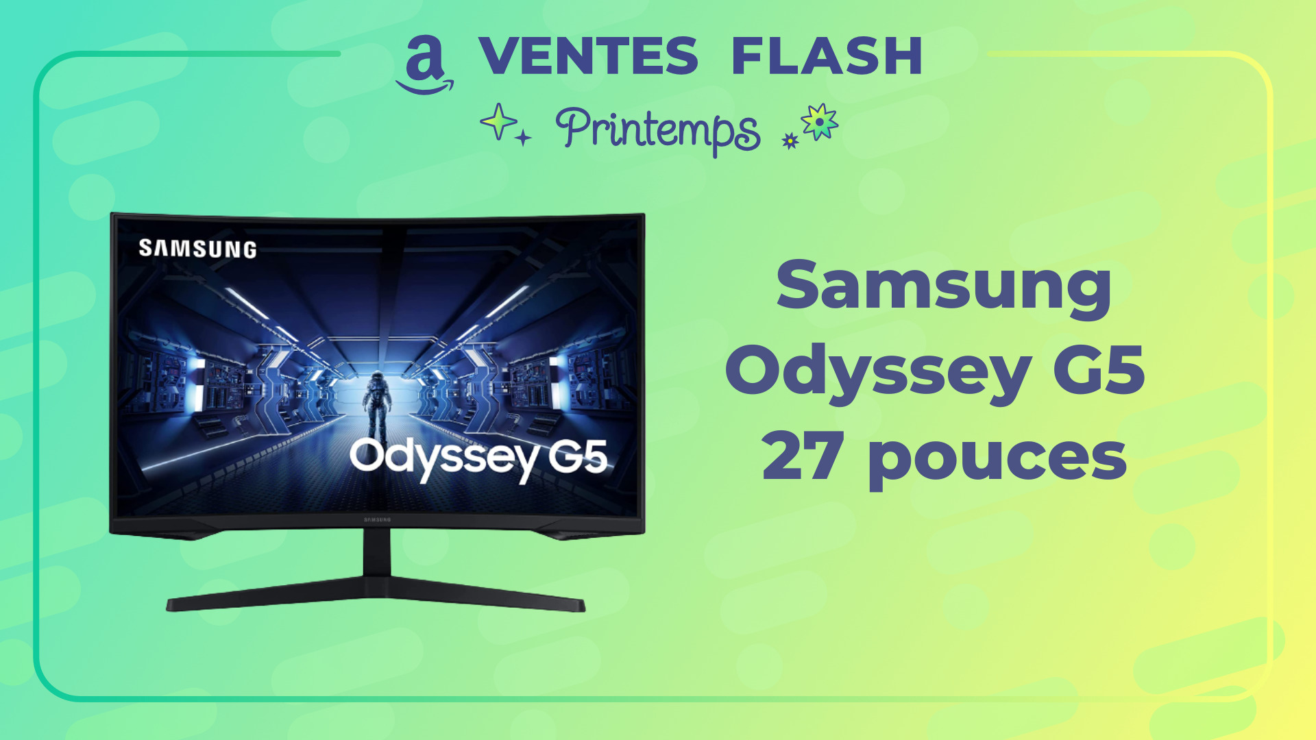 L'excellent écran PC Samsung Odyssey G5 27 pouces bénéficie d'une
