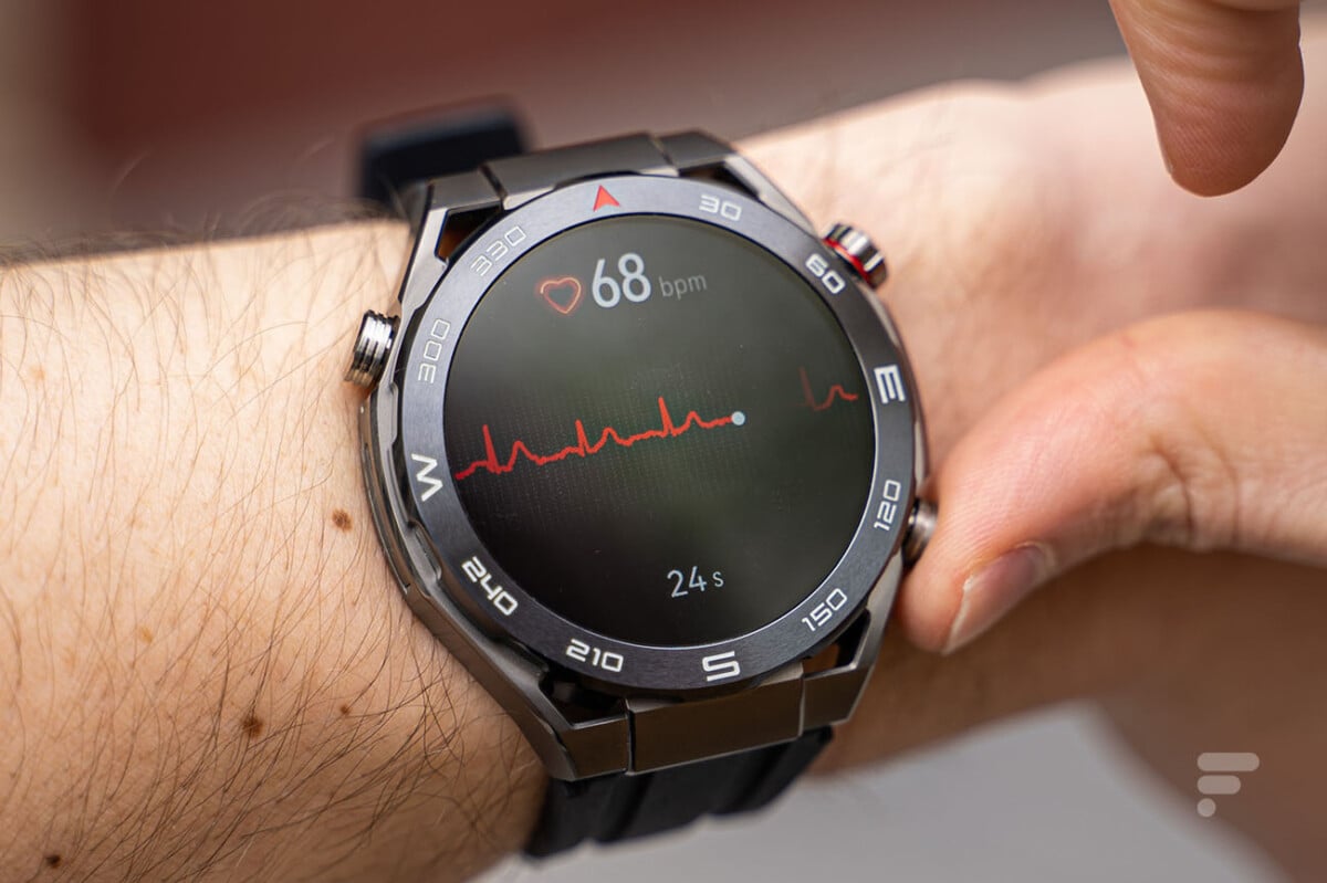 L'électrocardiogramme de la Huawei Watch Ultimate