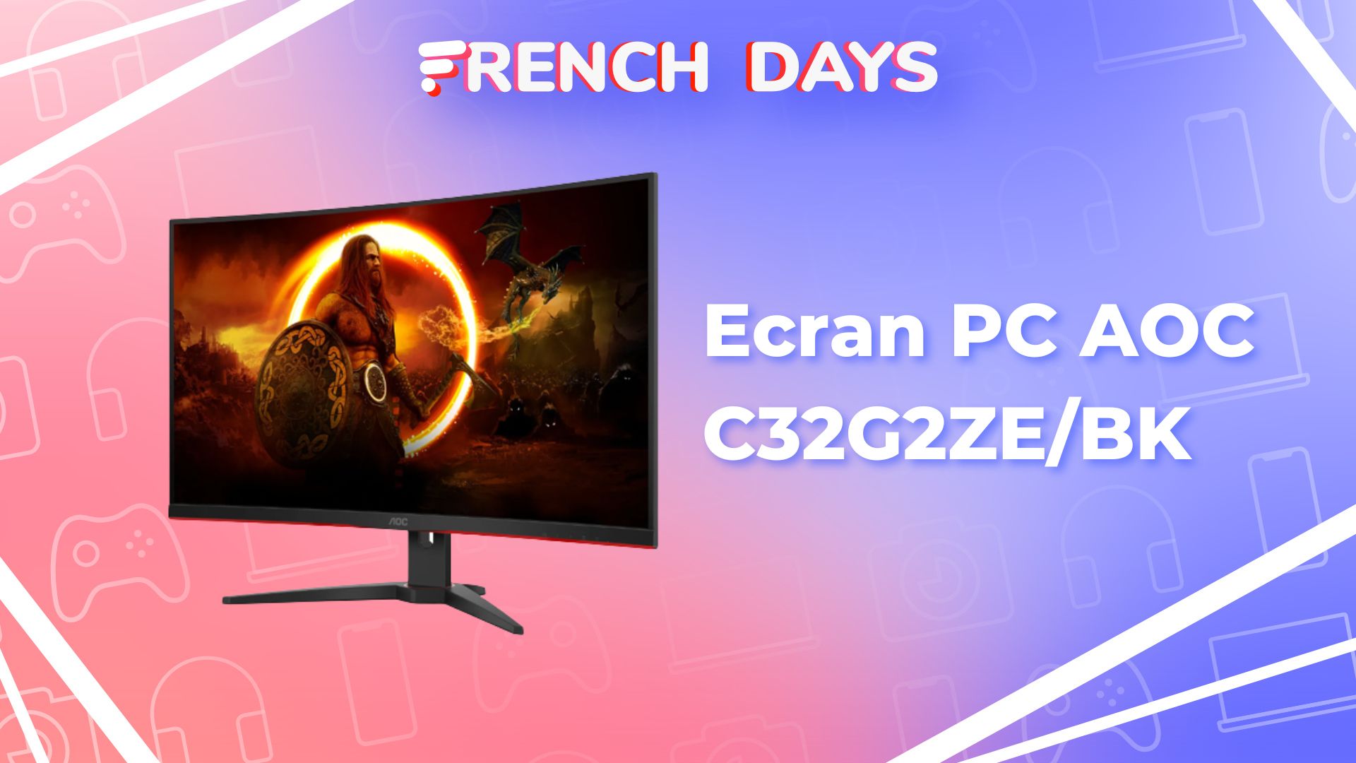 Cet écran PC gamer (31,5, 240 Hz, FreeSync) ne dépasse pas les 200 euros  lors des French Days